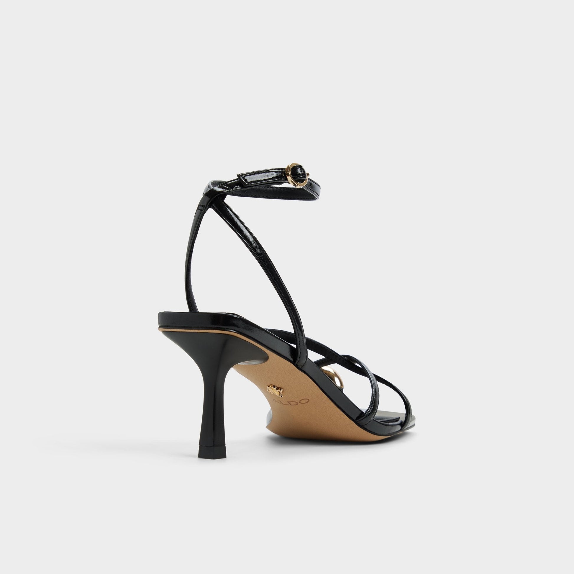 Elodiah Black Women's Travel essentials - Strappy heeled sandal, Stiletto heel - Black