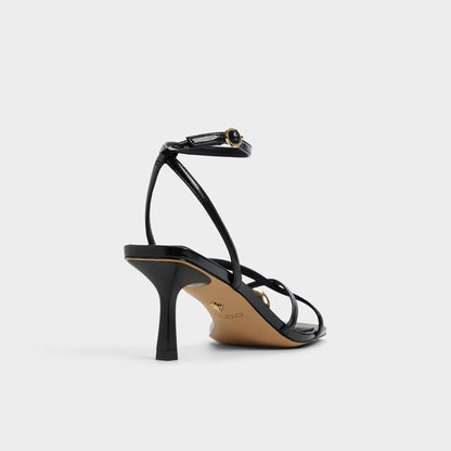 Elodiah Black Women's Travel essentials - Strappy heeled sandal, Stiletto heel - Black