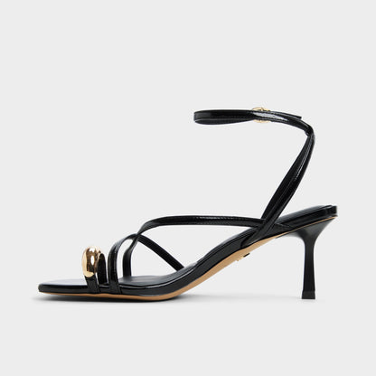 Elodiah Black Women's Travel essentials - Strappy heeled sandal, Stiletto heel - Black