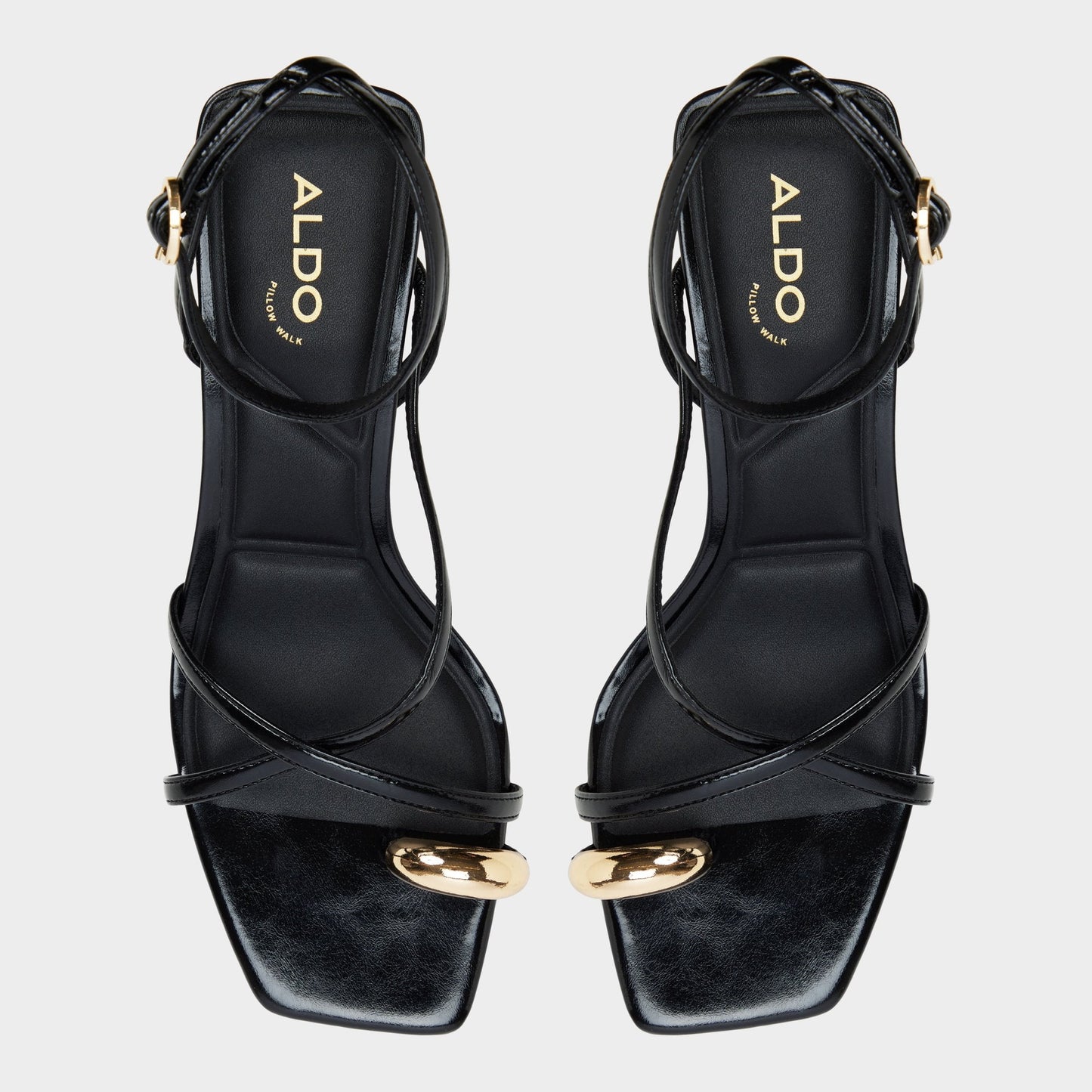 Elodiah Black Women's Travel essentials - Strappy heeled sandal, Stiletto heel - Black