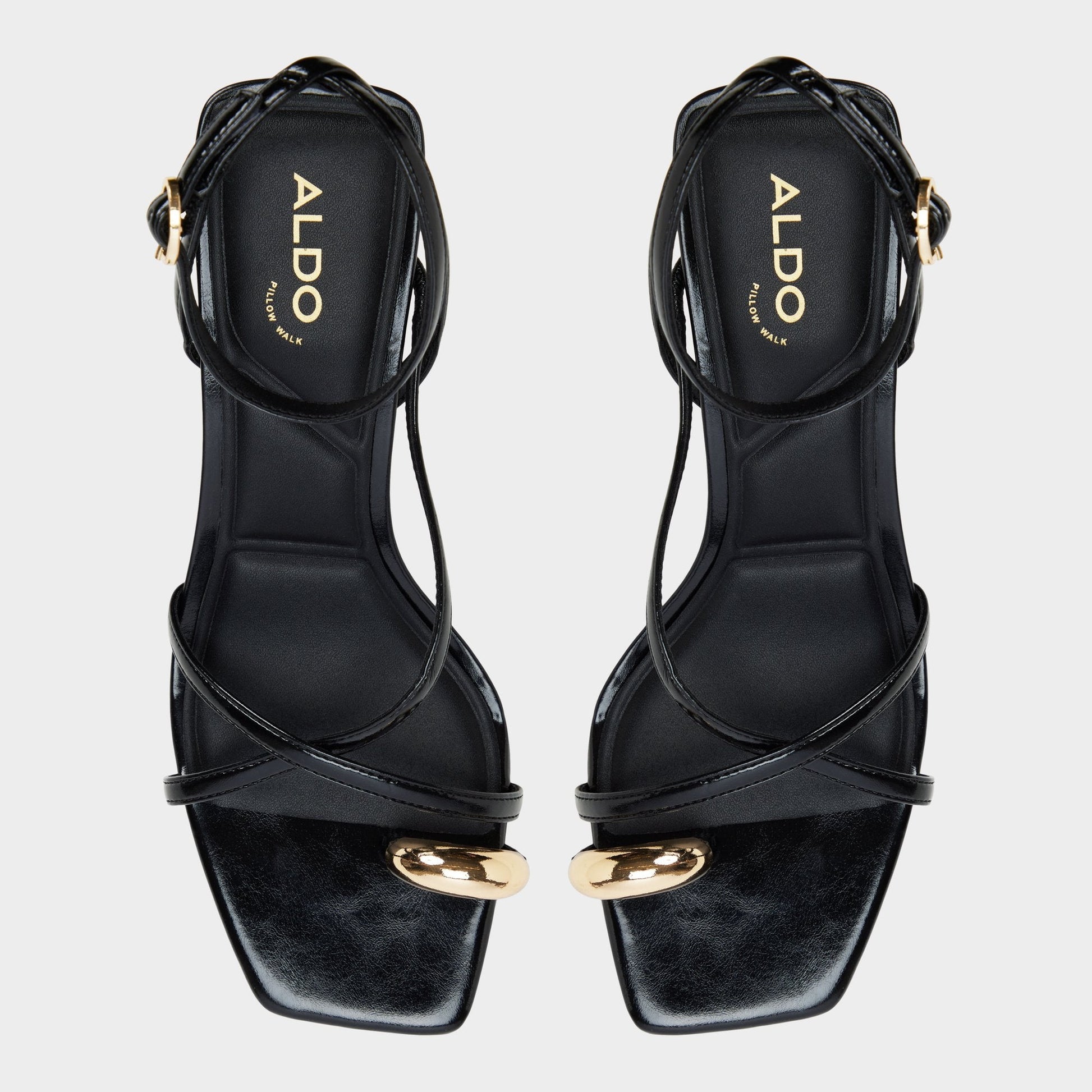 Elodiah Black Women's Travel essentials - Strappy heeled sandal, Stiletto heel - Black