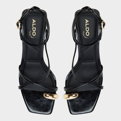 Elodiah Black Women's Travel essentials - Strappy heeled sandal, Stiletto heel - Black