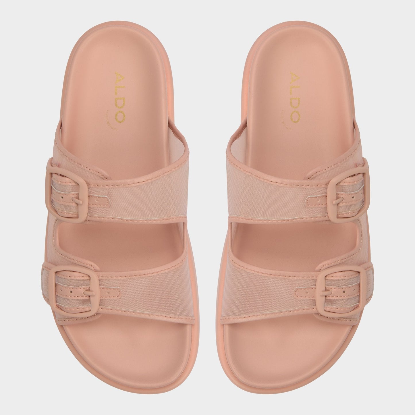 Devanassi Light Pink Women's Footbed sandals -  - Light Pink