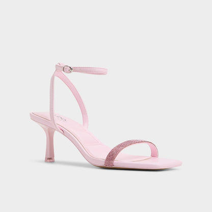 Kirri Light Pink Women's Strappy sandals - Strappy heeled sandal - Light Pink