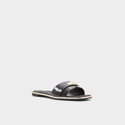 Darine in Xt Black - Slide sandal - Black
