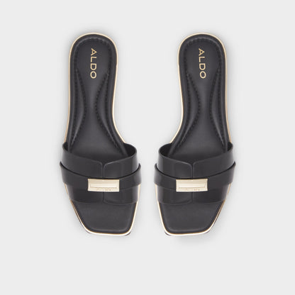 Darine in Xt Black - Slide sandal - Black