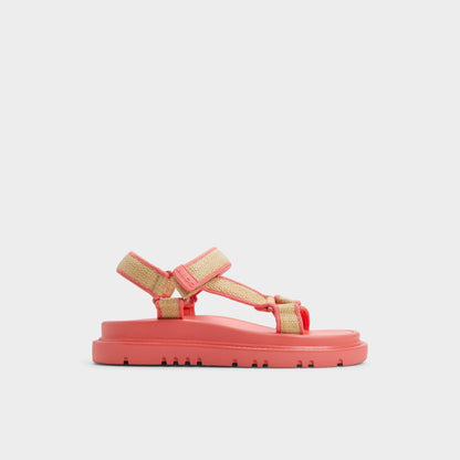 Oceana Coral Women's Footbed sandals - Footbed sandal - Coral