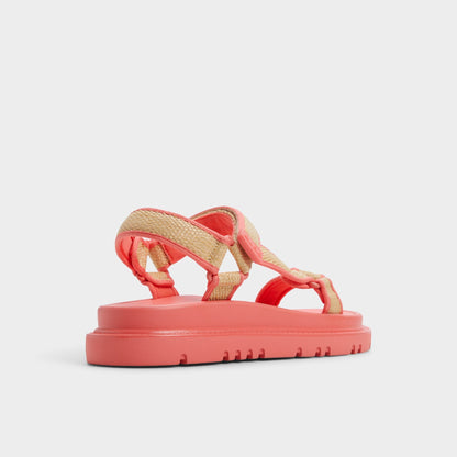 Oceana Coral Women's Footbed sandals - Footbed sandal - Coral