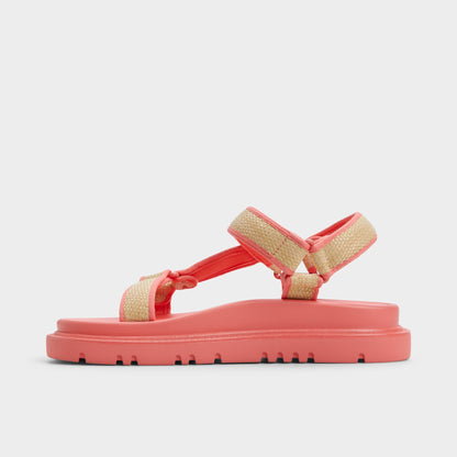 Oceana Coral Women's Footbed sandals - Footbed sandal - Coral