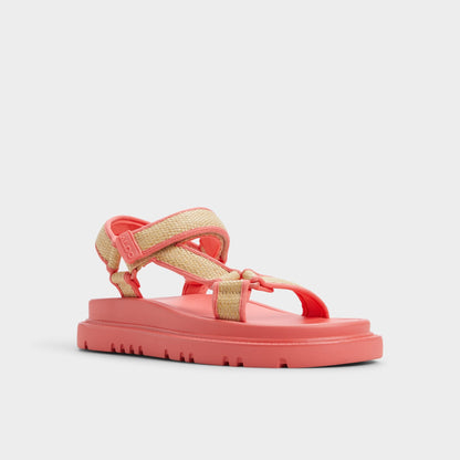Oceana Coral Women's Footbed sandals - Footbed sandal - Coral
