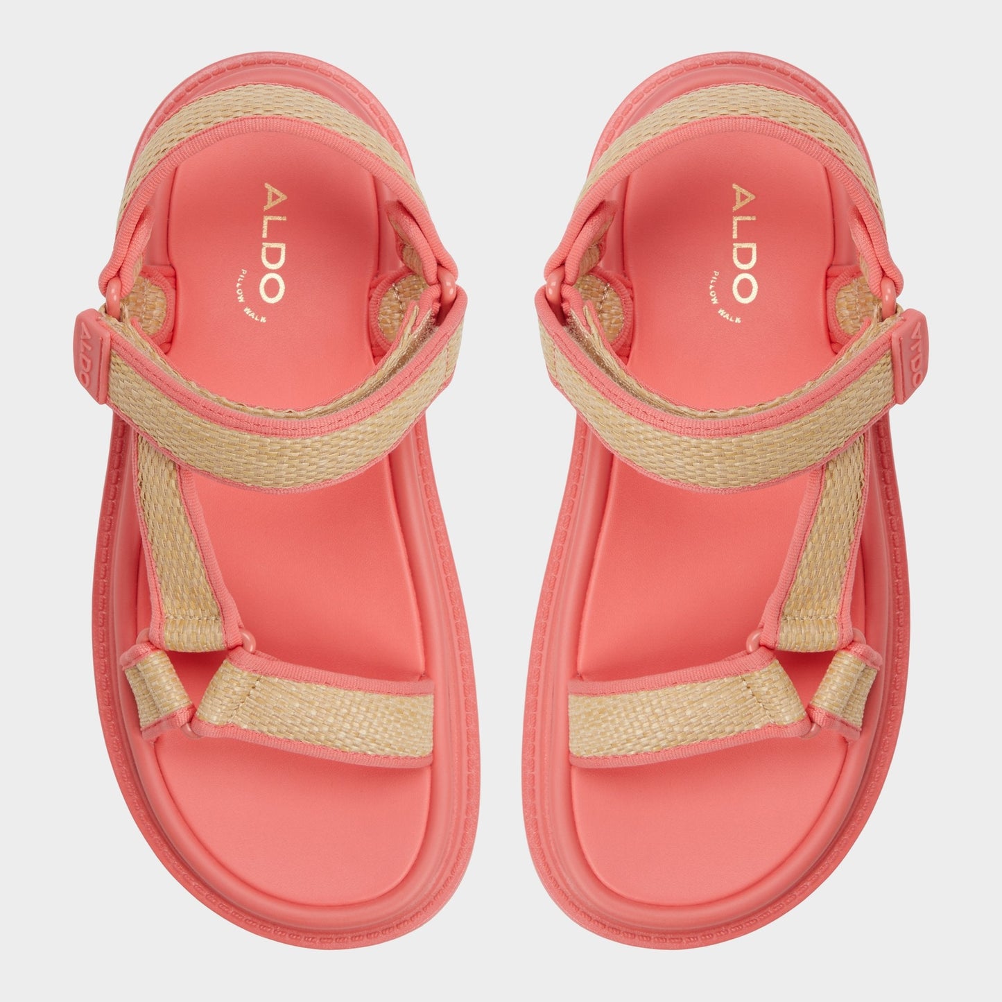 Oceana Coral Women's Footbed sandals - Footbed sandal - Coral