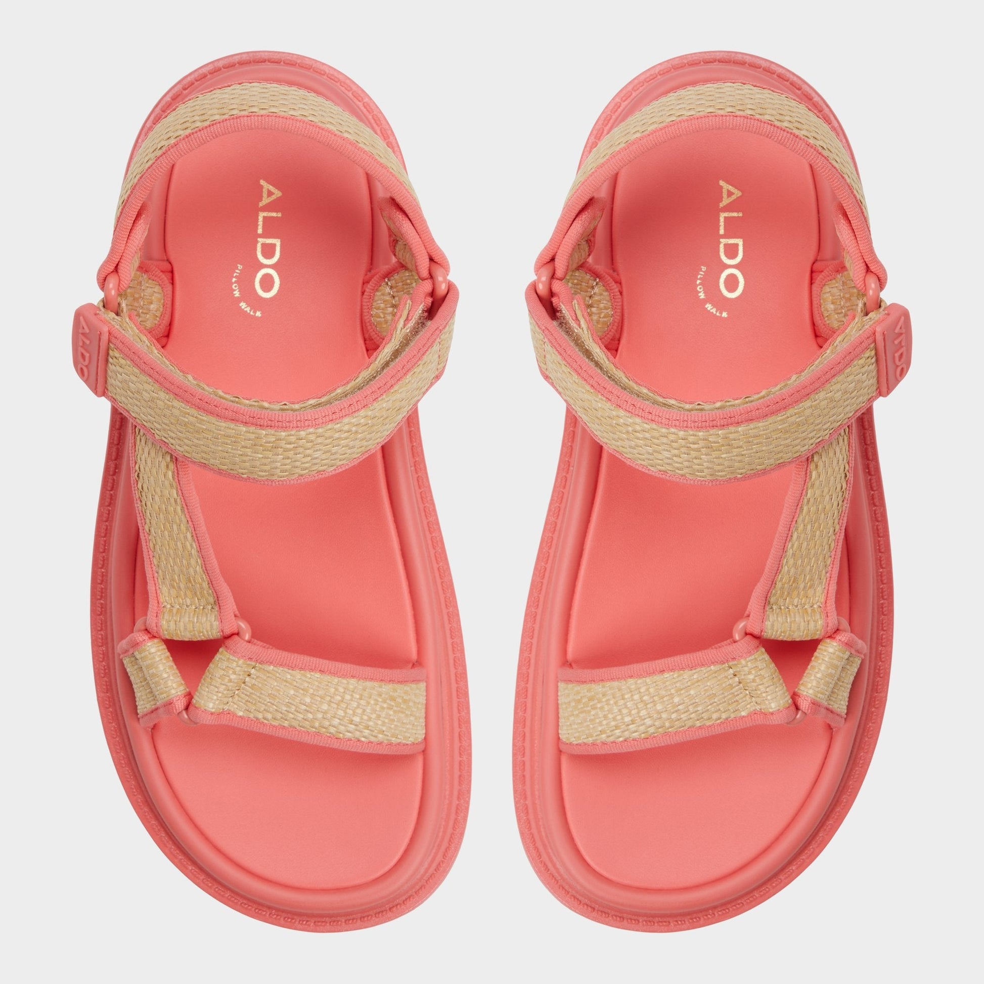 Oceana Coral Women's Footbed sandals - Footbed sandal - Coral