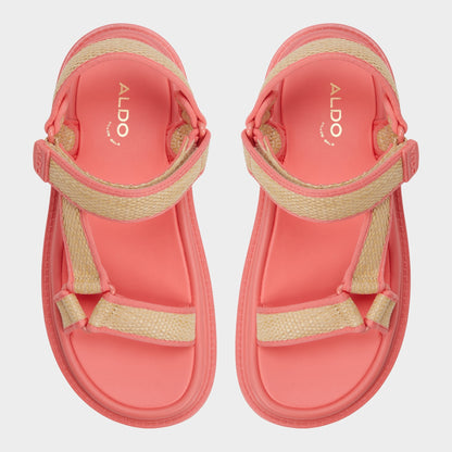 Oceana Coral Women's Footbed sandals - Footbed sandal - Coral