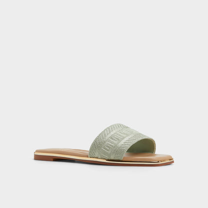 Oceania Other Green Women's Flats - Slide sandal - Other Green