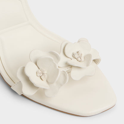 Daisylily White/Bone Women's Heeled sandals - Strappy heeled sandal, Stiletto heel - White/bone