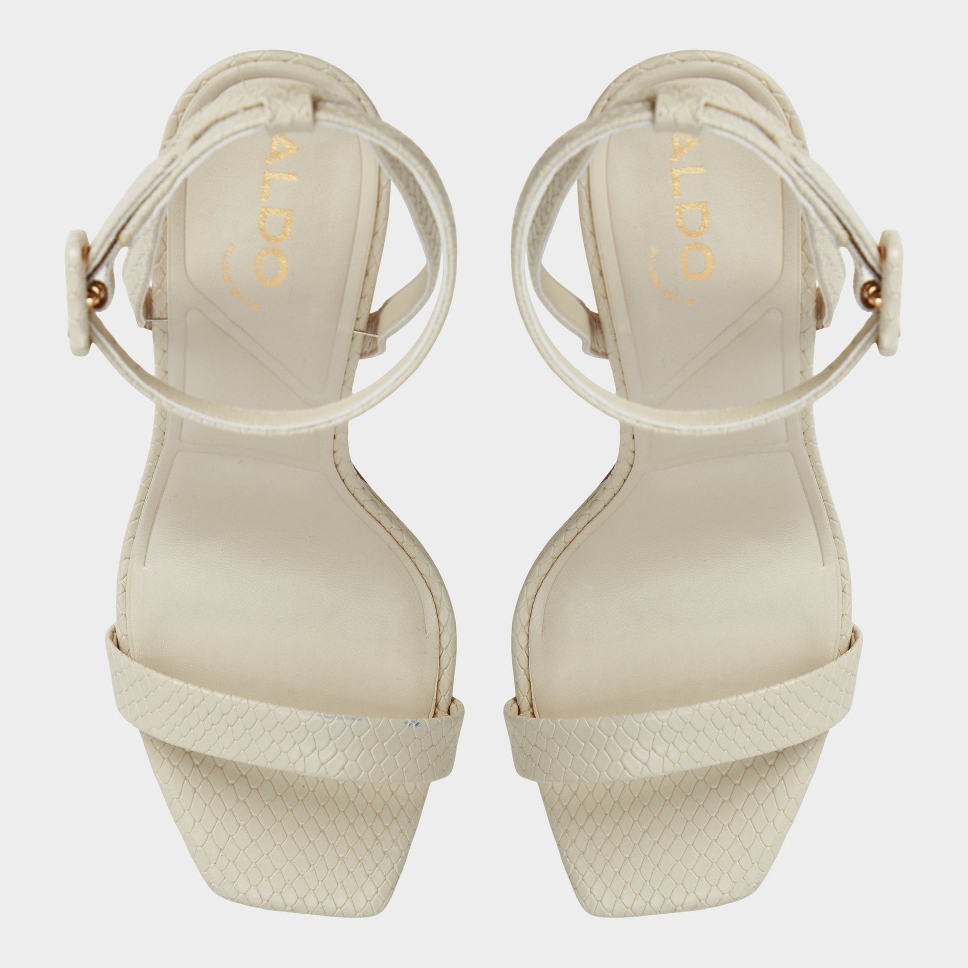 Kaathy Light Brown Women's Strappy Heels - Strappy heeled sandal - Light Brown