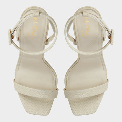 Kaathy Light Brown Women's Strappy Heels - Strappy heeled sandal - Light Brown