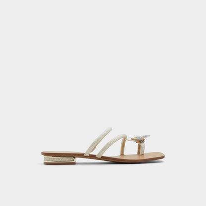 Garberia Silver Women's Flats - Flip flop - Silver