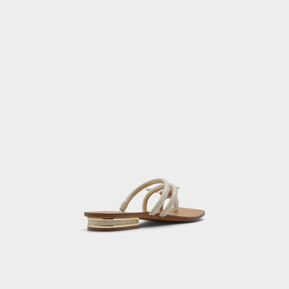 Garberia Silver Women's Flats - Flip flop - Silver