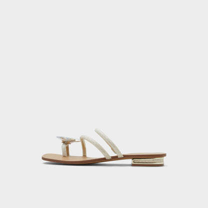 Garberia Silver Women's Flats - Flip flop - Silver