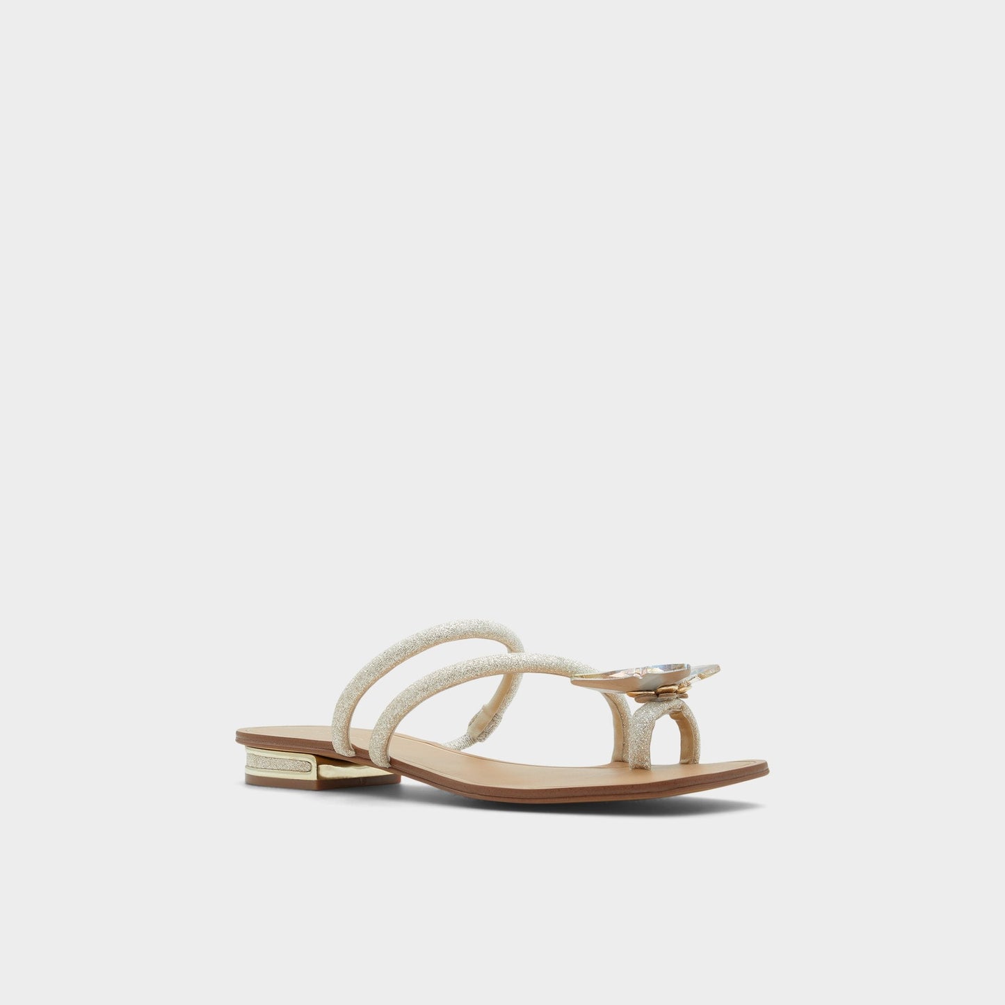 Garberia Silver Women's Flats - Flip flop - Silver
