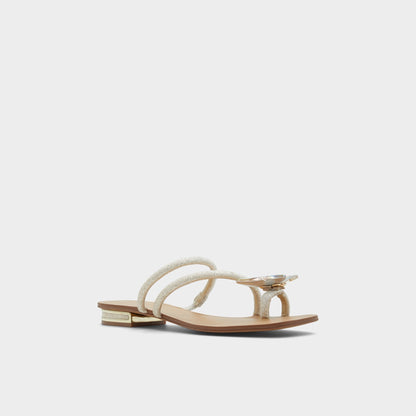 Garberia Silver Women's Flats - Flip flop - Silver