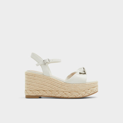 Annamarie White Women's Wedges - Wedge sandal, Wedge heel - White