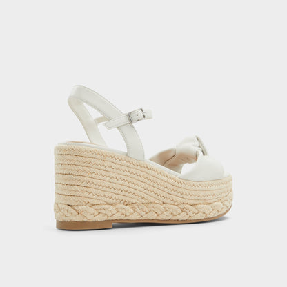 Annamarie White Women's Wedges - Wedge sandal, Wedge heel - White