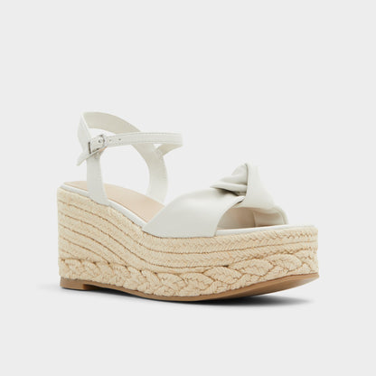 Annamarie White Women's Wedges - Wedge sandal, Wedge heel - White