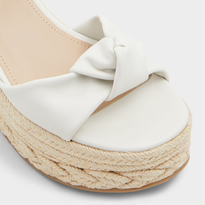 Annamarie White Women's Wedges - Wedge sandal, Wedge heel - White