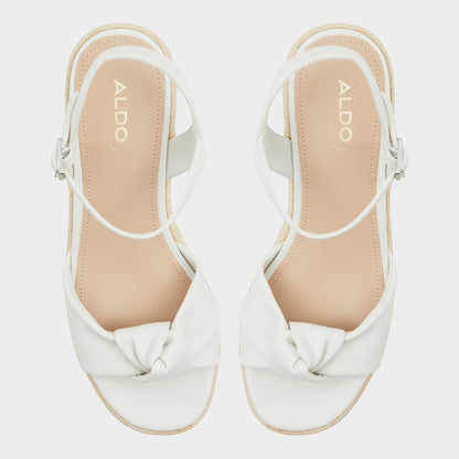 Annamarie White Women's Wedges - Wedge sandal, Wedge heel - White