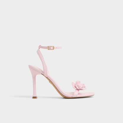 Daisylily Light Pink Women's Heeled sandals - Strappy heeled sandal, Stiletto heel - Light Pink