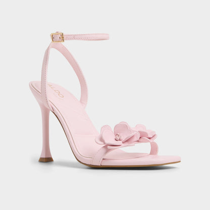 Daisylily Light Pink Women's Heeled sandals - Strappy heeled sandal, Stiletto heel - Light Pink