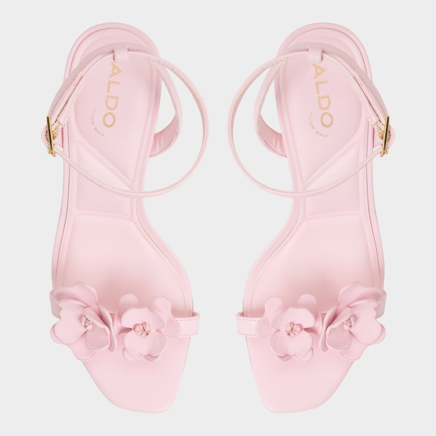 Daisylily Light Pink Women's Heeled sandals - Strappy heeled sandal, Stiletto heel - Light Pink