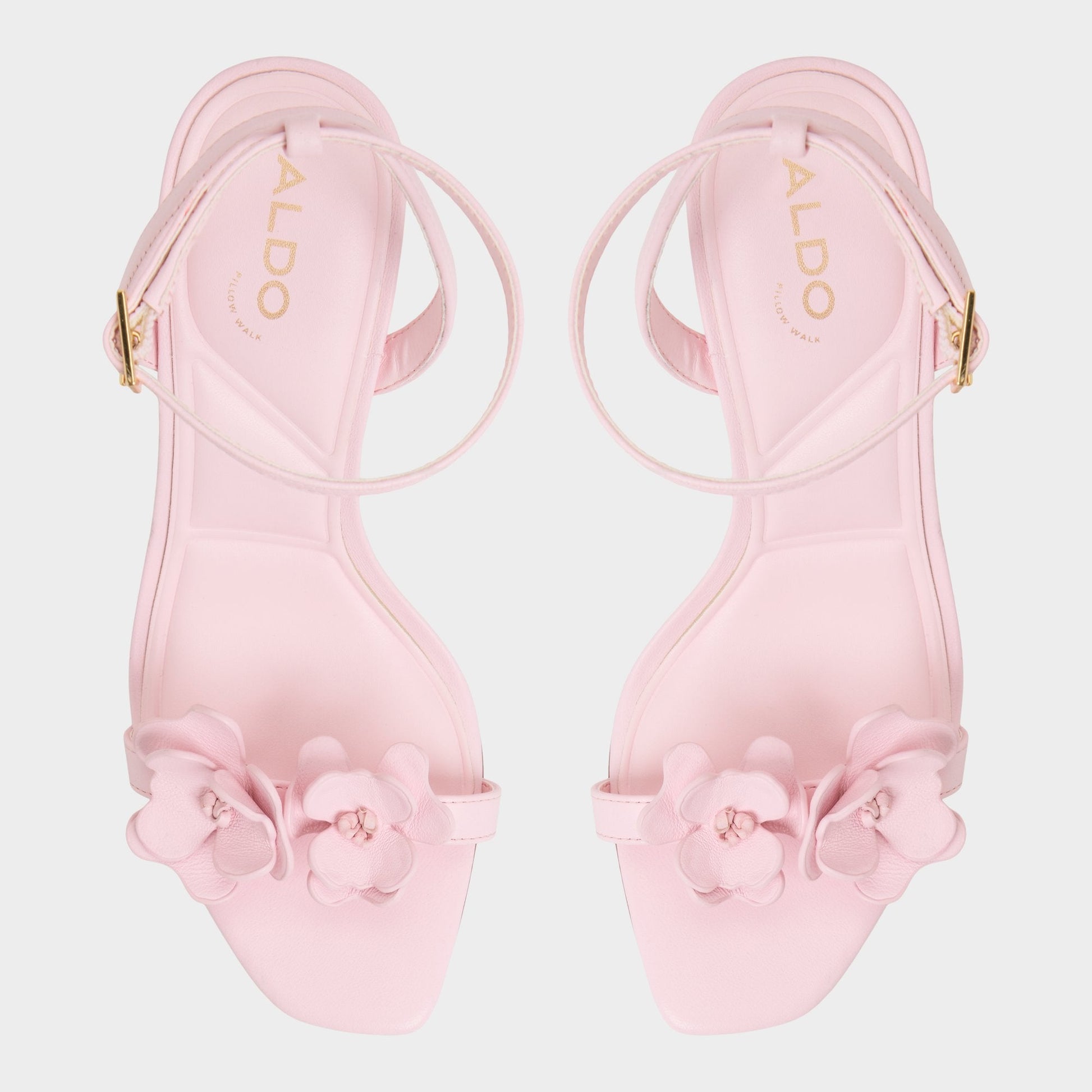 Daisylily Light Pink Women's Heeled sandals - Strappy heeled sandal, Stiletto heel - Light Pink