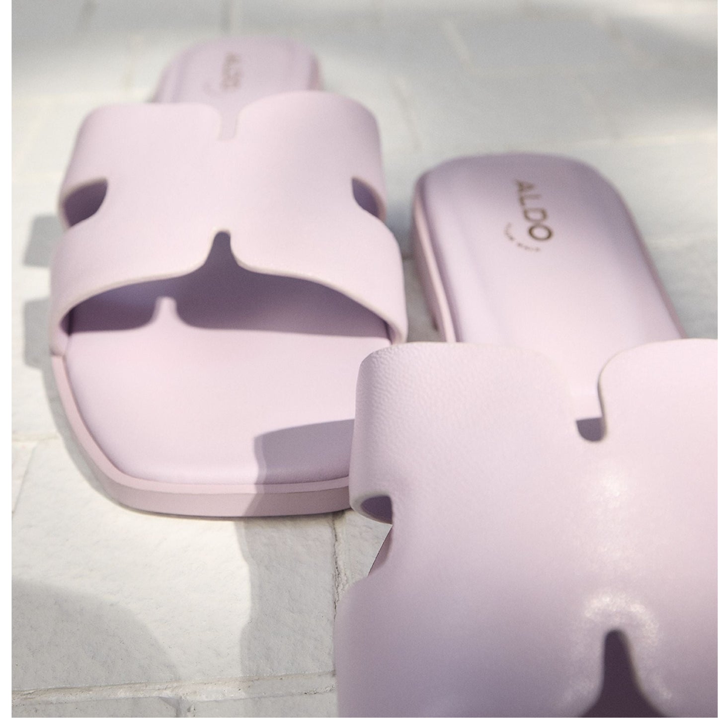Itsandal Light Purple Women's Flats - Slide sandal - Light purple