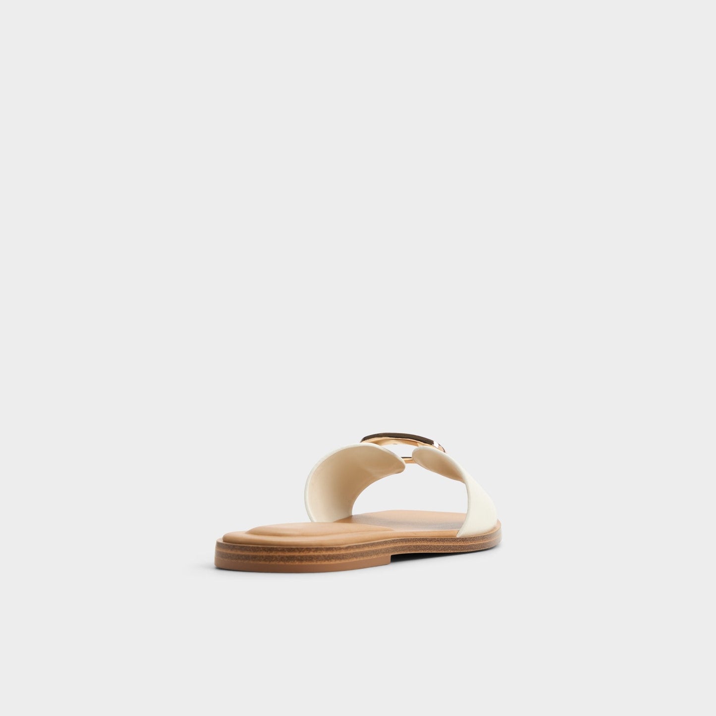 Tidella White Women's Flats - Slide sandal - White