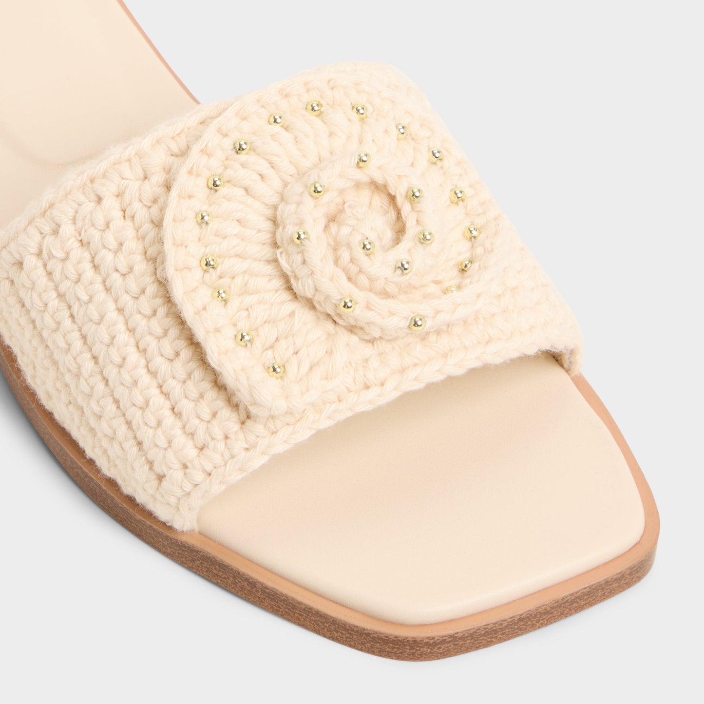 Sabbia Light Beige Women's Flats - Slide sandal - Light beige