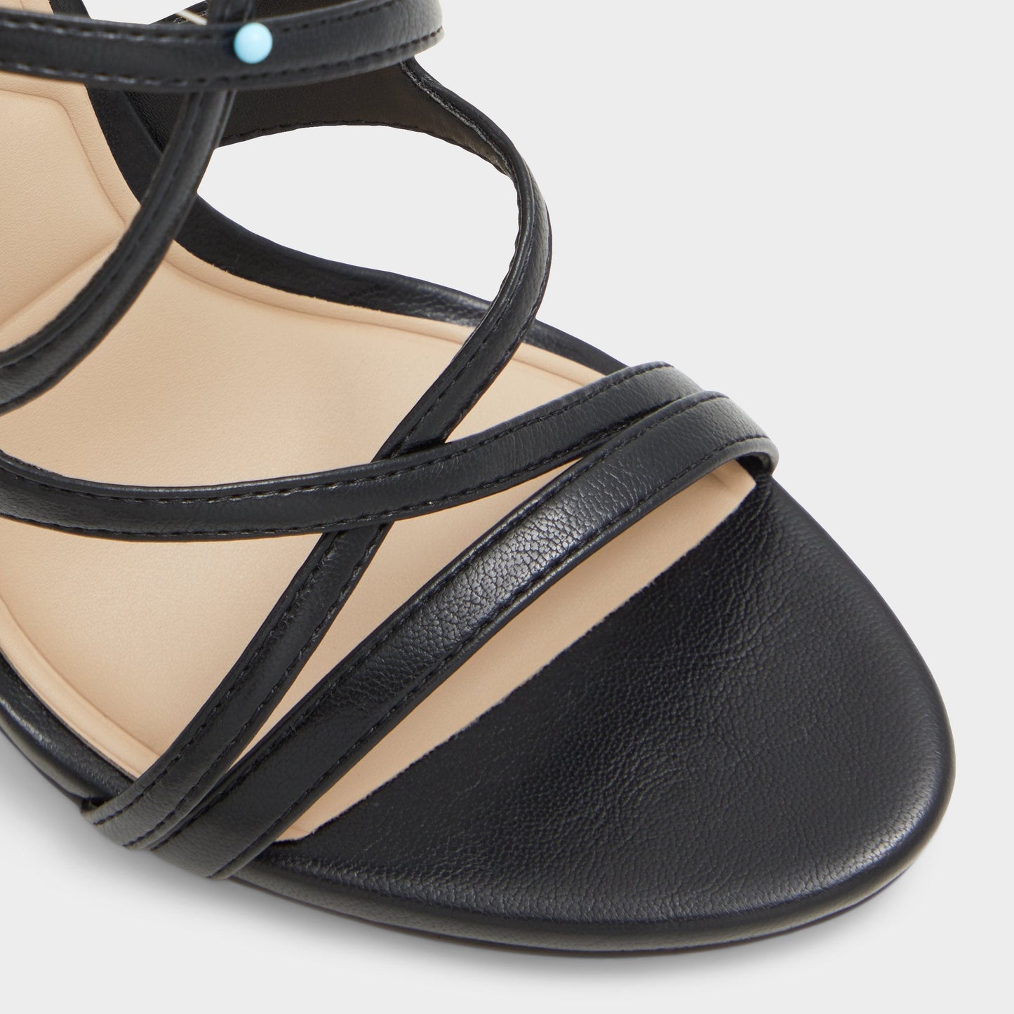 Marylou Black Women's Strappy sandals - Strappy heeled sandal - Black