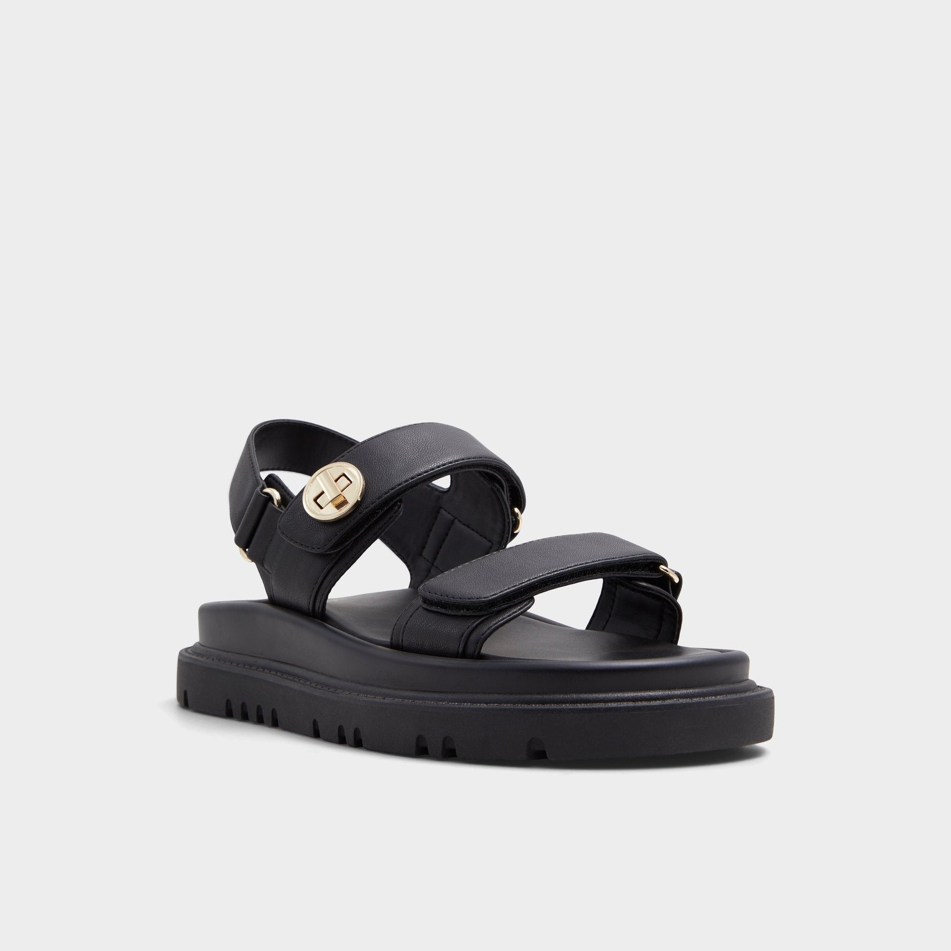 Linette Black Women's Footbed sandals - Footbed sandal, Footbed sandal - Black