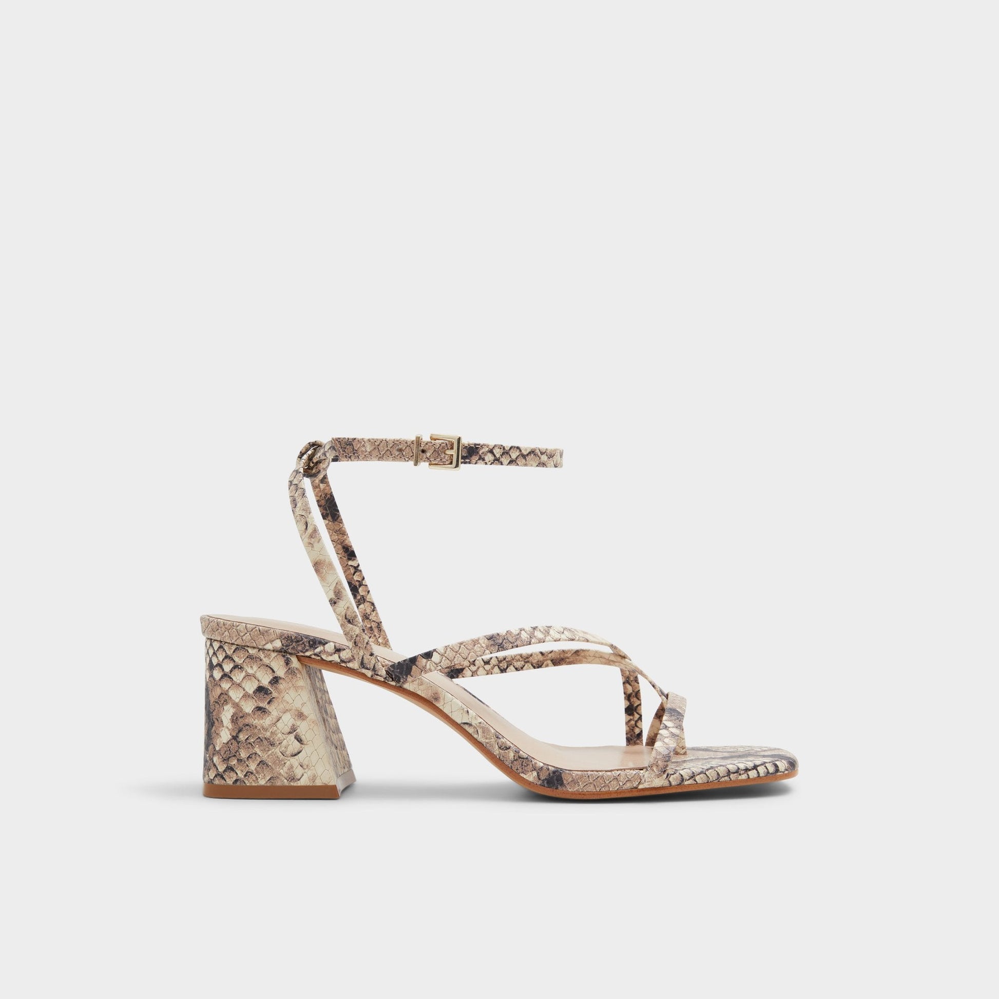 Adrauder in Brown Overflow 13801090 - Strappy block heeled sandal, Block heel - Brown Overflow