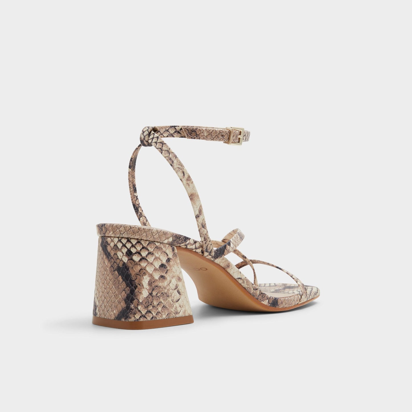Adrauder in Brown Overflow 13801090 - Strappy block heeled sandal, Block heel - Brown Overflow