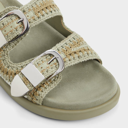 Bohodream Khaki Women's Footbed sandals - Footbed sandal - Khaki