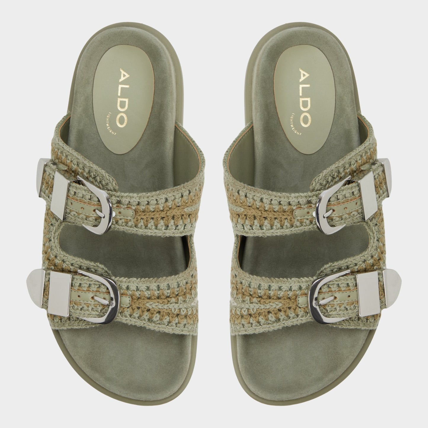 Bohodream Khaki Women's Footbed sandals - Footbed sandal - Khaki