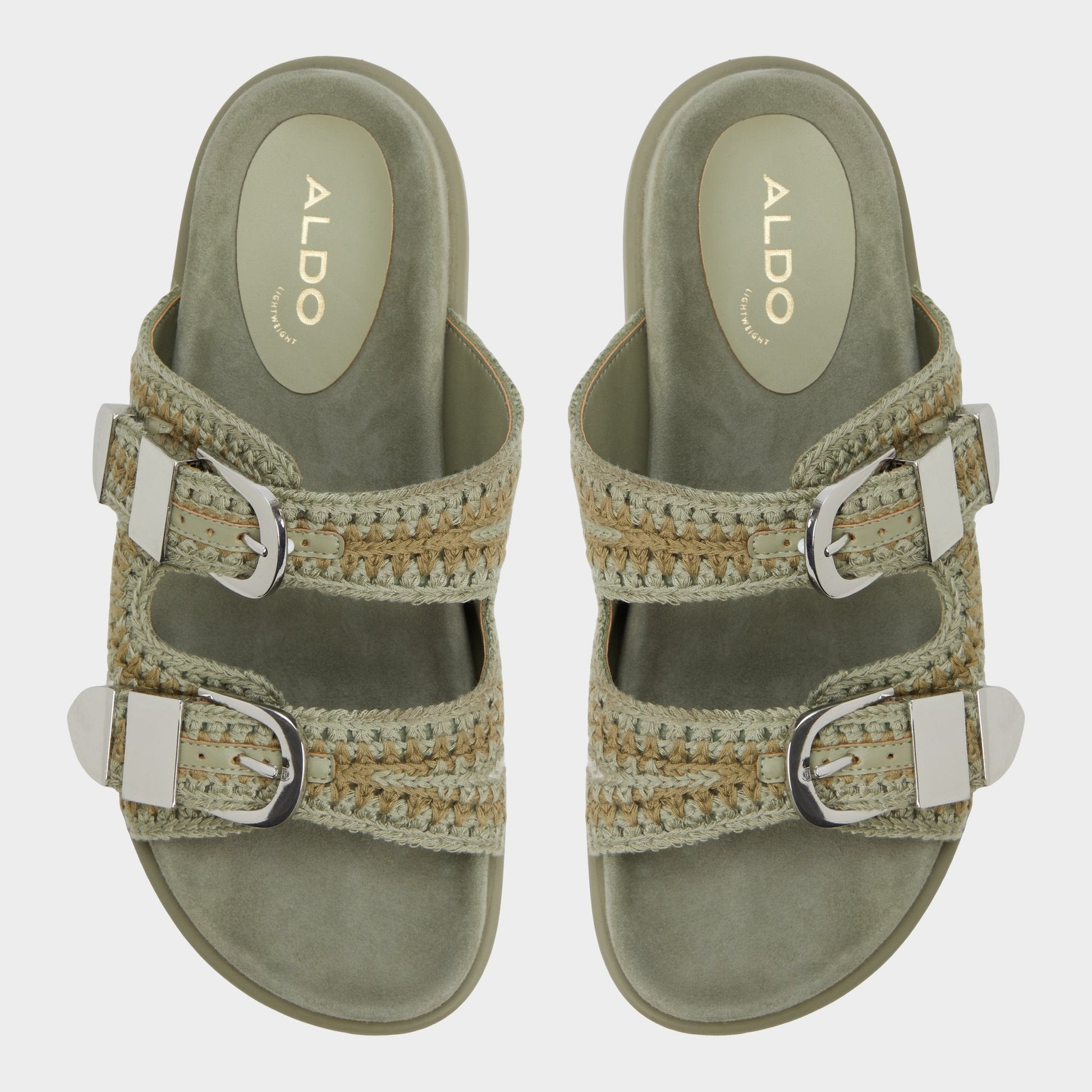 Bohodream Khaki Women's Footbed sandals - Footbed sandal - Khaki