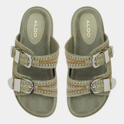 Bohodream Khaki Women's Footbed sandals - Footbed sandal - Khaki