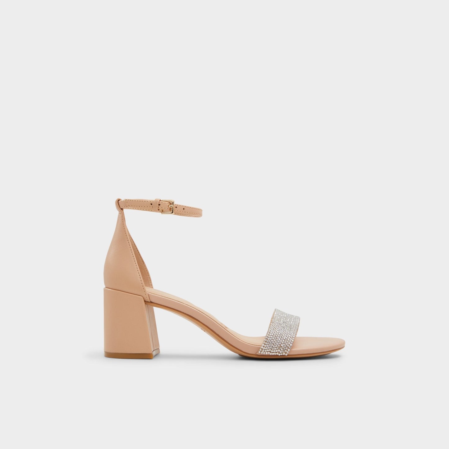 Pristine in Bone - Strappy sandal, Block heel - Bone