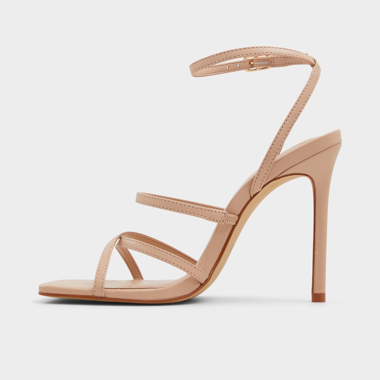 Galoi Bone Women's Strappy sandals - Strappy heeled sandal - Bone