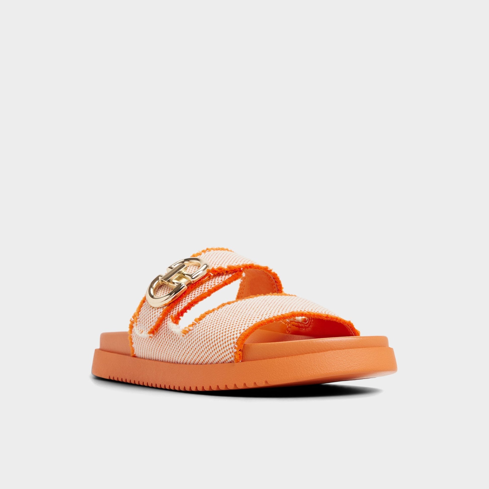 Daisymae Orange Women's Footbed sandals -  - Orange