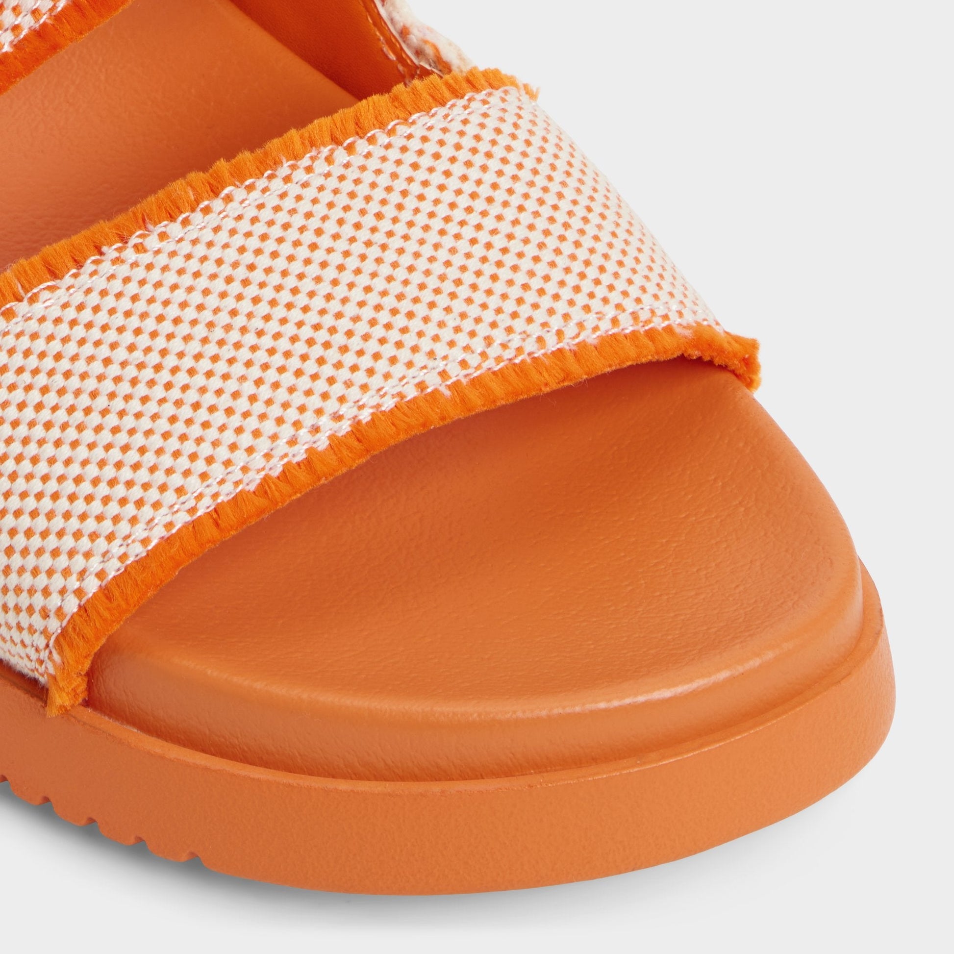 Daisymae Orange Women's Footbed sandals -  - Orange